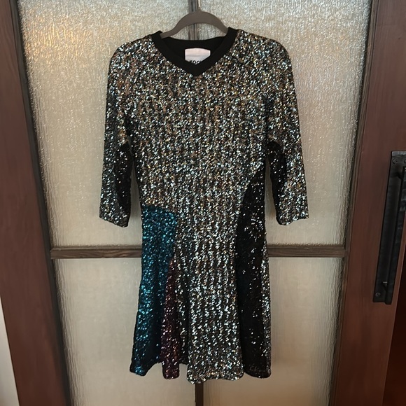 Koche Football Sequin Tee Shirt Dress size US 6 - Picture 5 of 13